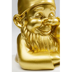 Deko Figur Zwerg Gold 21cm