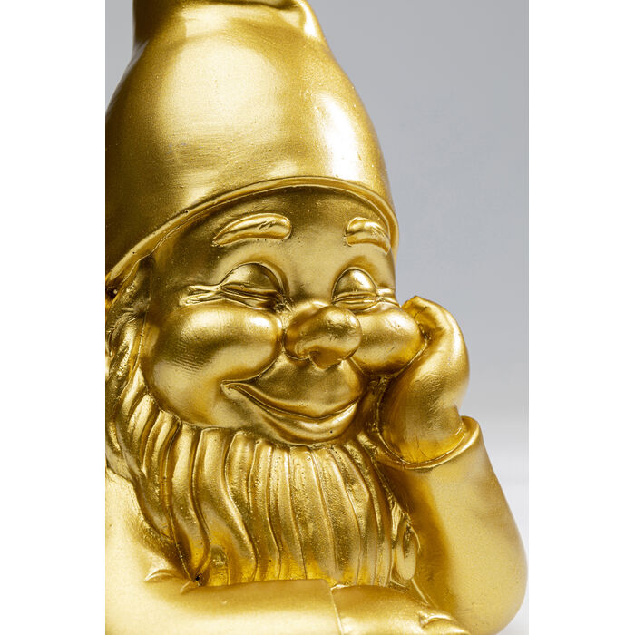 Deko Figur Zwerg Gold 21cm