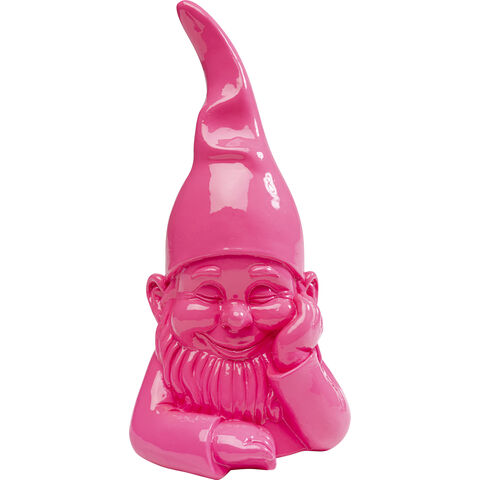 Deco Figurine Gnome Pink 21cm