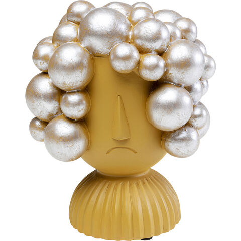Objet décoratif Hairstyle jaune 19cm