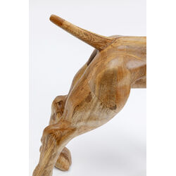 Figurine décorative Bulldog Wood 70x78cm