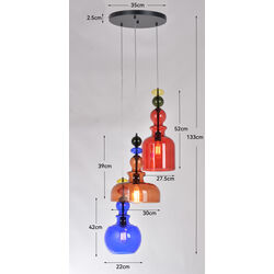 Hängeleuchte Mazzo Tre Spiral Ø48cm