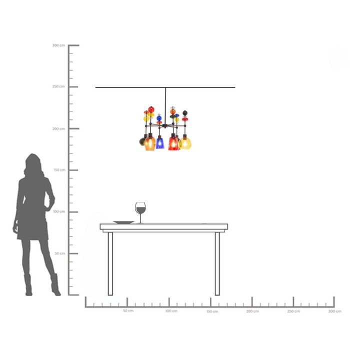 Hängeleuchte Mazzo Sei Ø61cm