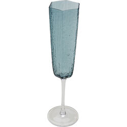 Champagne Glass Cascata Blue