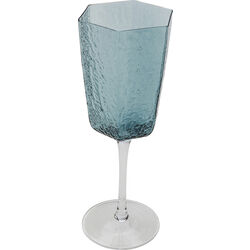 Red Wine Glass Cascata Blue