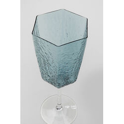 Red Wine Glass Cascata Blue