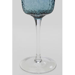 Red Wine Glass Cascata Blue