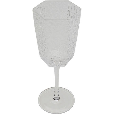 Red Wine Glass Cascata Clear