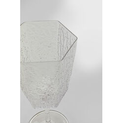 Red Wine Glass Cascata Clear