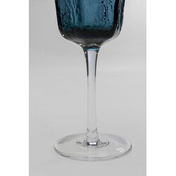 White Wine Glass Cascata Blue