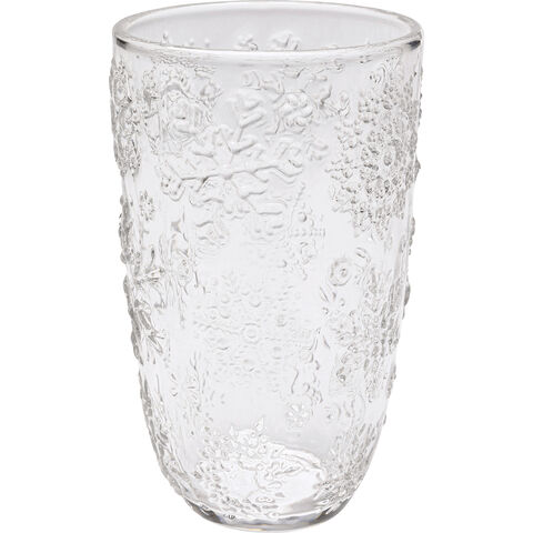 Water Glass Ice Flowers Clear