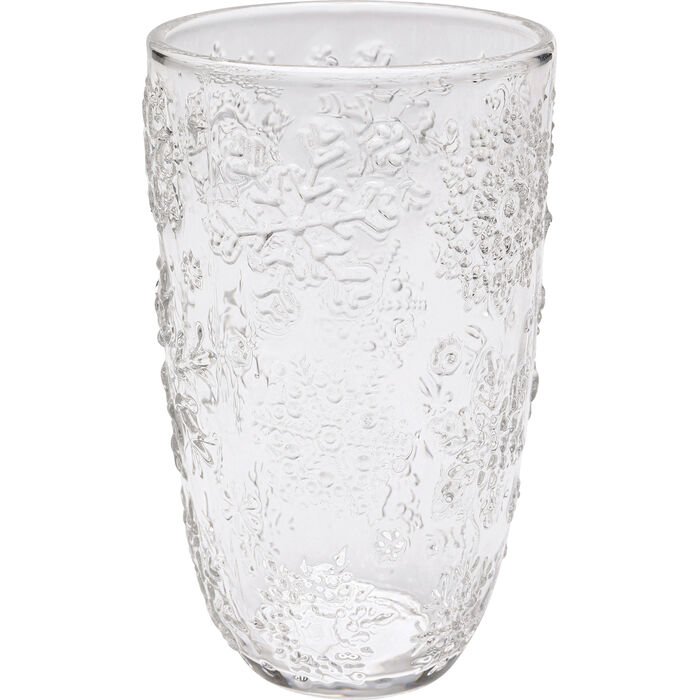 Water Glass Ice Flowers Clear