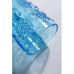 Wasserglas Ice Flowers Blau