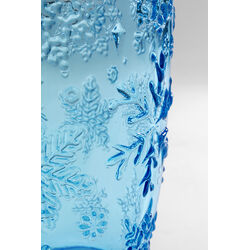 Bicchiere acqua Ice Flowers blu