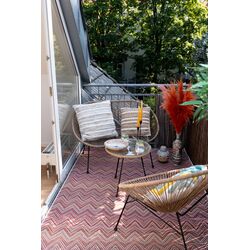 55664 - Alfombra de Exterior Zigzag Rojo 160x230cm