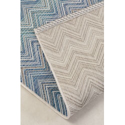 Outdoor Teppich Zigzag Blau 160x230cm