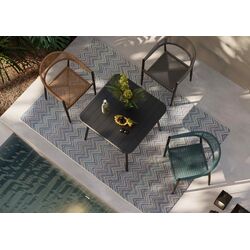 55665 - Outdoor Teppich Zigzag Blau 160x230cm