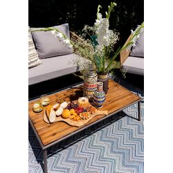 Outdoor Teppich Zigzag Blau 160x230cm