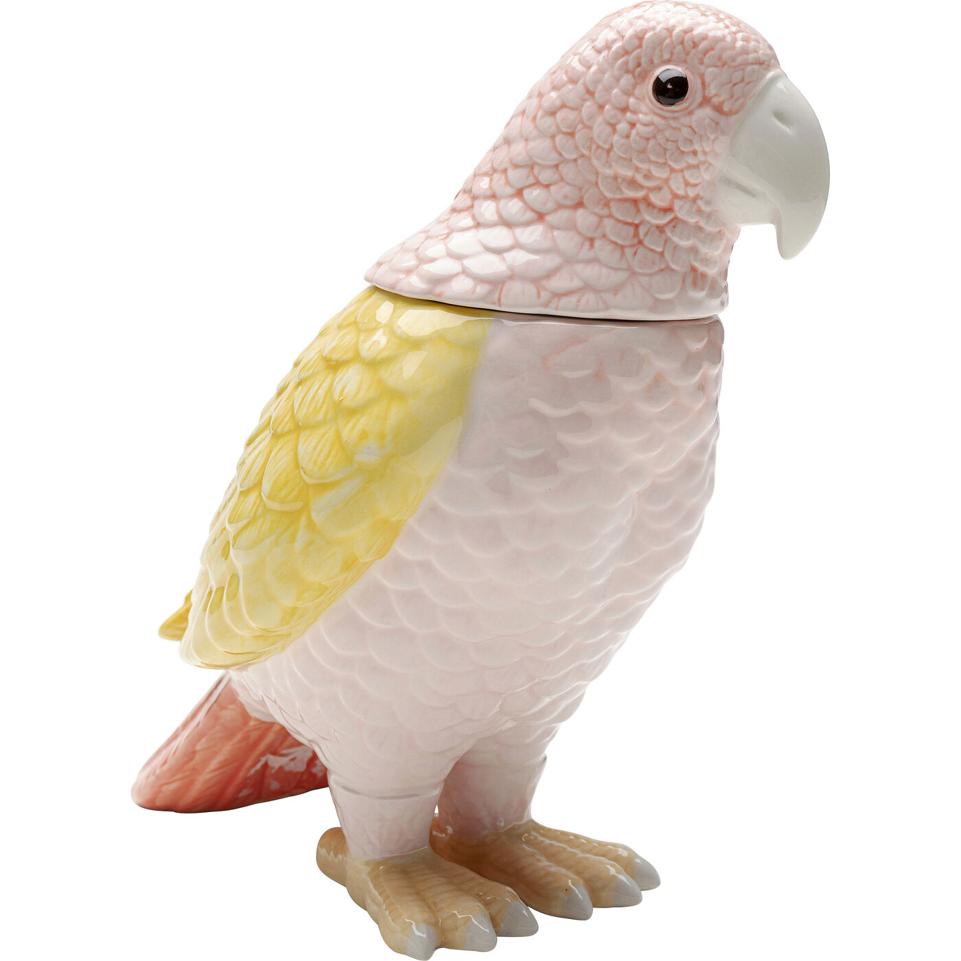 [55680] Caja Deco Exotic Bird Giallo 23cm