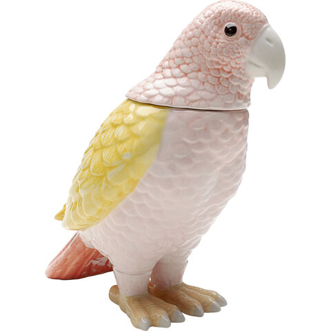Deco Jar Exotic Bird Giallo 23cm
