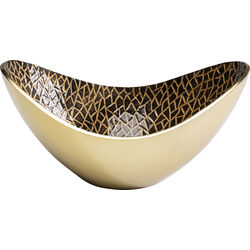 55768 - Deco Bowl Samba Colore Crackle Brown 14cm