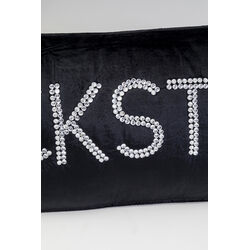 Coussin Beads Rockstar noir 35x80cm