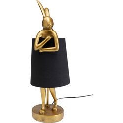 Lampe à poser Animal Rabbit doré/noir 50cm