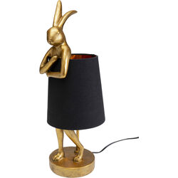 Lampada da tavolo Animal Rabbit oro/nero 50cm