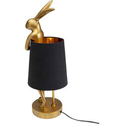 Lampe à poser Animal Rabbit doré/noir 50cm