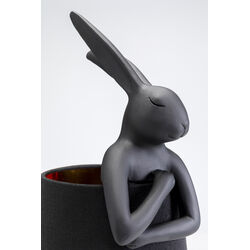 Lámpara mesa Animal Rabbit mate negro 50cm