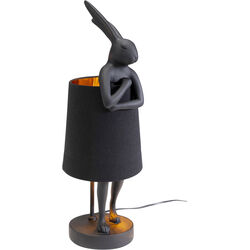 Lámpara mesa Animal Rabbit mate negro 50cm