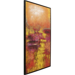 Cuadro lienzo Jardin Rojo 125x215cm