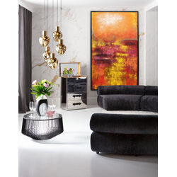 55804 - Leinwandbild Jardin Rot 125x215cm