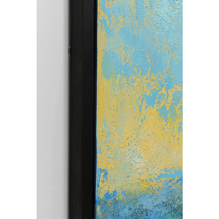 Cuadro lienzo Jardin Azul 125x215cm