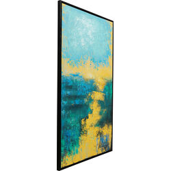 Cuadro lienzo Jardin Azul 125x215cm