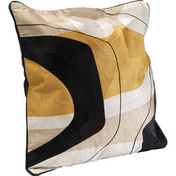 Coussin Fields jaune 50x50cm