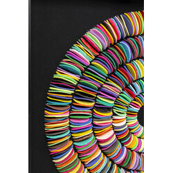 Object Picture Pasta Colore Circles 80x80cm