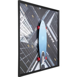 Framed Picture Skyline Skater 149x149cm