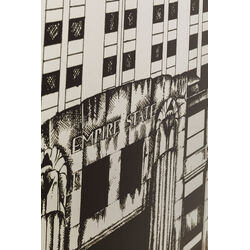 Quadro con cornice Empire State Mirror 77x130cm