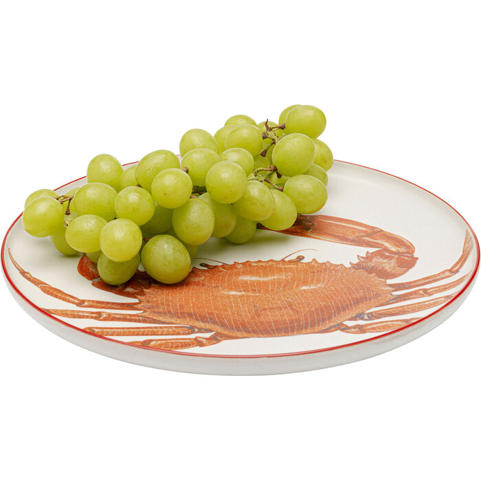 Teller Crabes Rot Ø27cm Sortiert