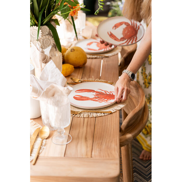 Teller Crabes Rot Ø27cm Sortiert