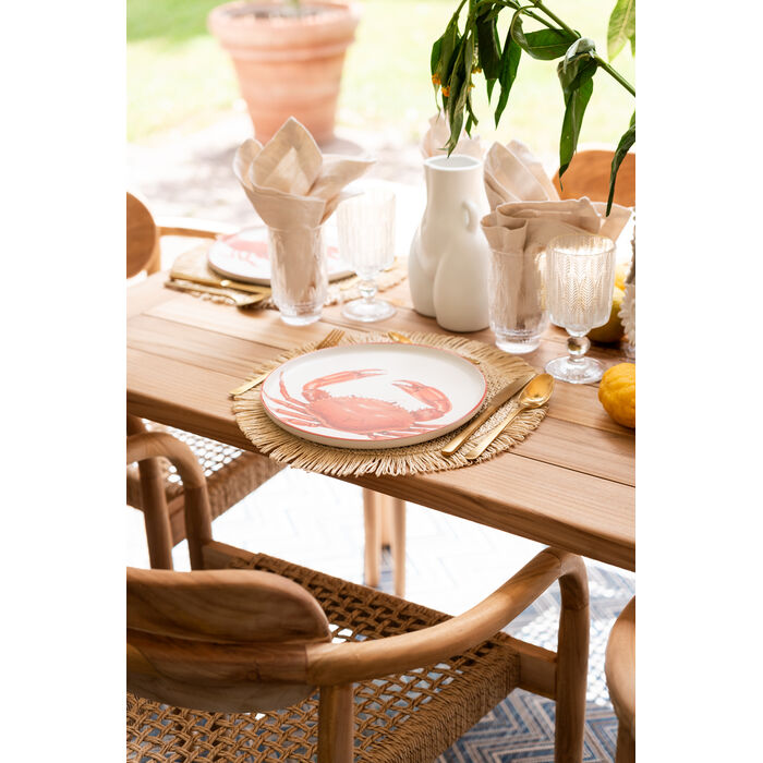 Teller Crabes Rot Ø27cm Sortiert