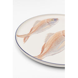 Plate Poisson Blue Ø27cm Assorted