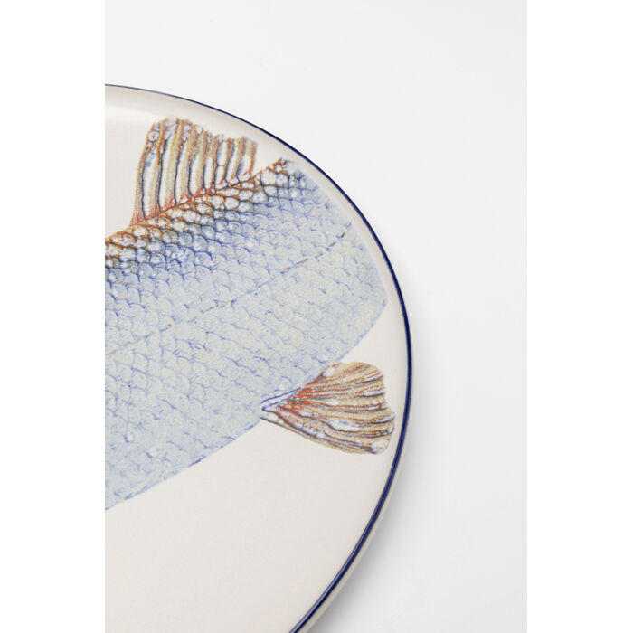 Plate Poisson Blue Ø27cm Assorted