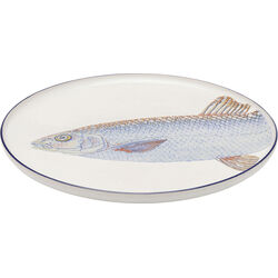 Plate Poisson Blue Ø27cm Assorted