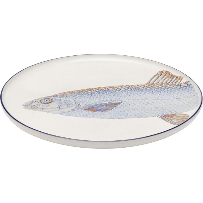 Plate Poisson Blue Ø27cm Assorted