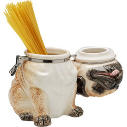 Deco Jar Pug 18cm