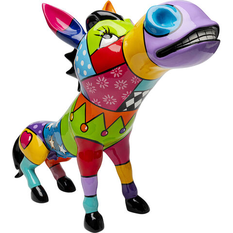 Deco Figurine Donkey Patchwork 54cm
