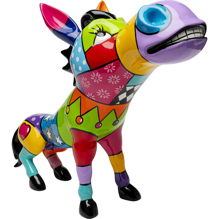 Deco Figurine Donkey Patchwork 54cm