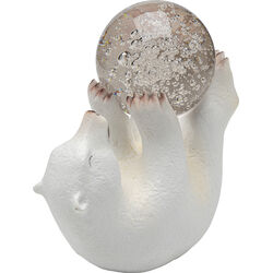 Deko Figur Disco Polar Bear 26cm